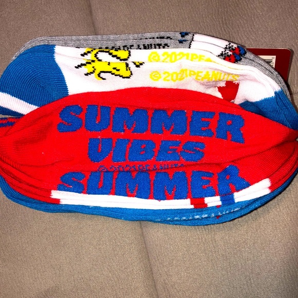 Peanuts 4th of July socks set of 5 pairs - Picture 7 of 9